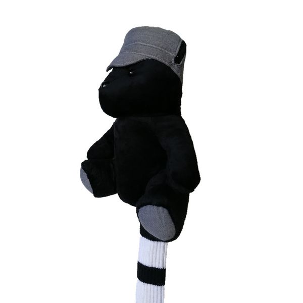 

2018golf headcovers black bear animal golf headcover for driver 1# club / fit 460cc wood