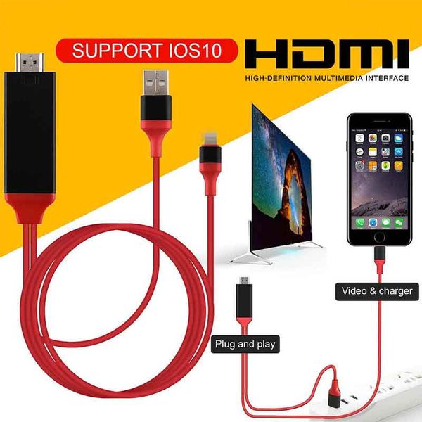 

8-контактный экран для HDMI AV TV HD 1080P кабель-адаптер для iPhone X 6 7 8 Plus новый!