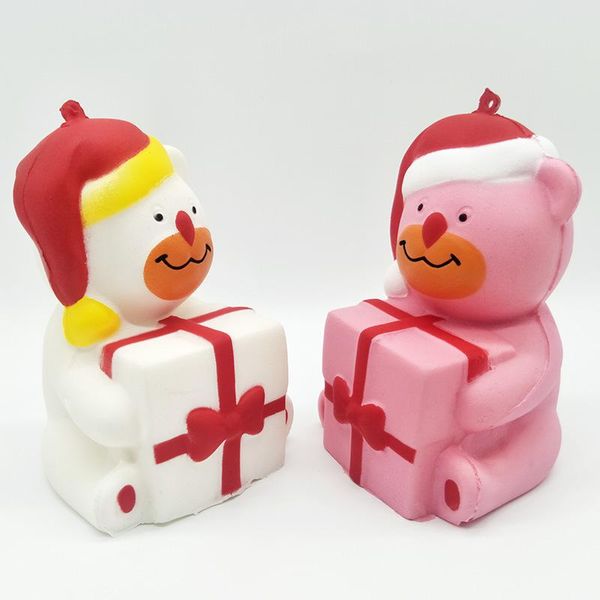 

Squishy cartoon children toys kids Christmas gift Santa Claus inched back teddy bear snowman penguin Decompression toy
