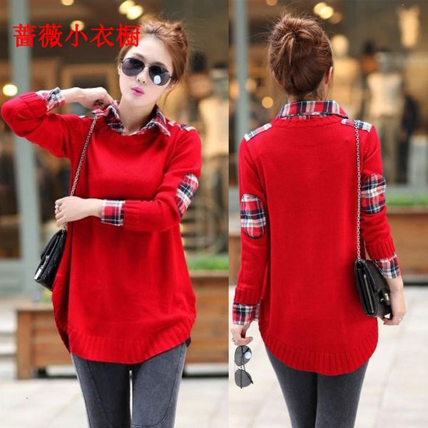 2018 2017 fashion new women sweaters pullover loose long plus size plus size tunic sweaters