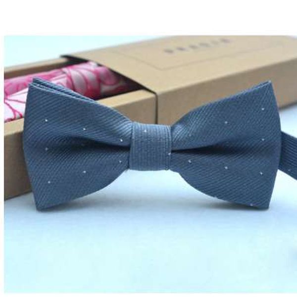 

new fashion popular butterfly gravata party bowtie wedding bow tie for boys girls candy color dot pattern bowknot, Black;gray