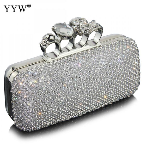 silver evening bag