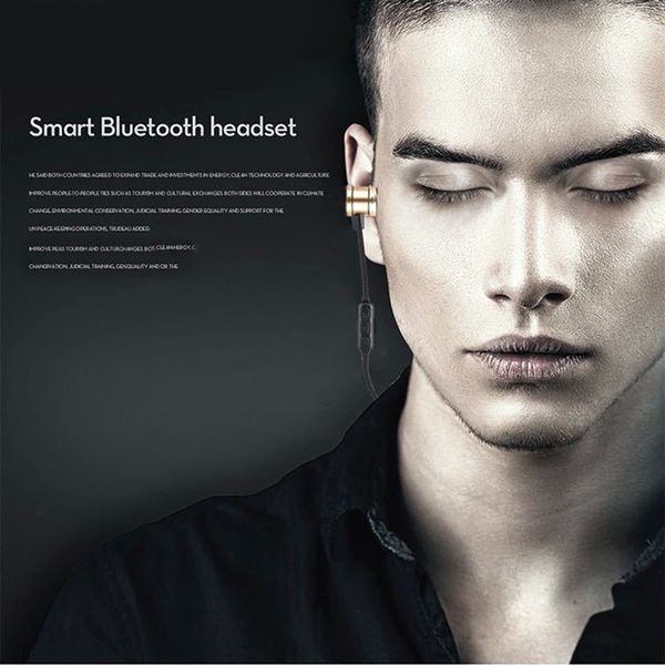 

in-ear style sls-100 earphones metal magnetic runing handearphones super bass stereo bluetooth earphones with mic