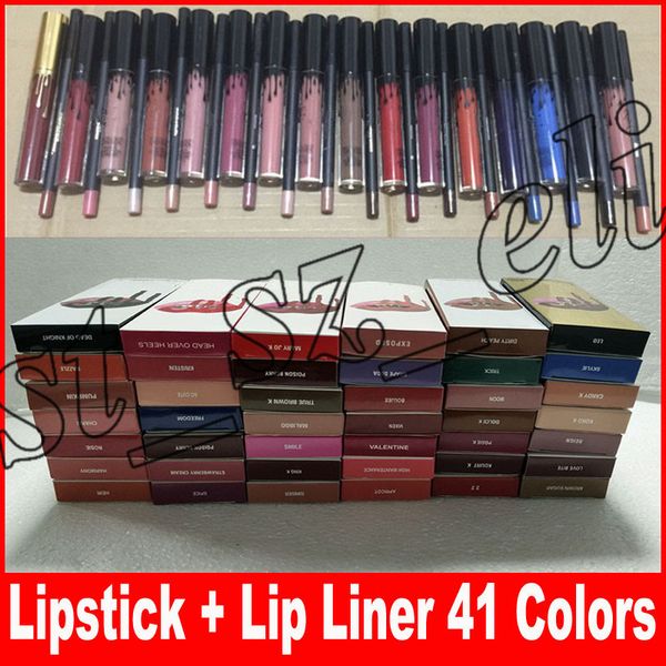 

LIP KIT Lipkit Жидкая матовая губная помада для губ Макияж Lip Gloss lipliner 41 цвета макияжа