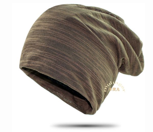 

autumn new thin men's headdress cotton hat pinstripe light head hat ladies fashion, Blue;gray