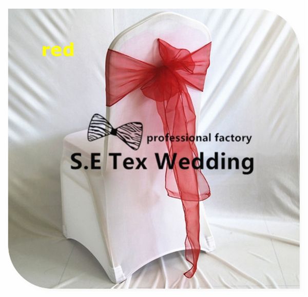 Total Organza Chair Sash Chair Bow For Banquet Wedding Chair