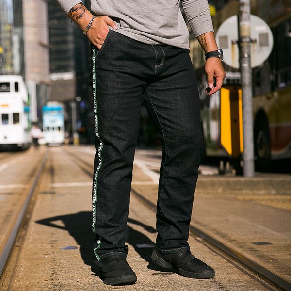 

men's jeans spring casual slim casual jeans stretch denim pants trousers classic cowboys jean male homme large big size 30-48, Blue