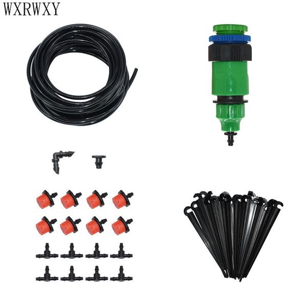 

garden drip irrigation system watering irrigation system gardening tool kit g1/2 g3/4 g1 female adapter 10m 20m 1set