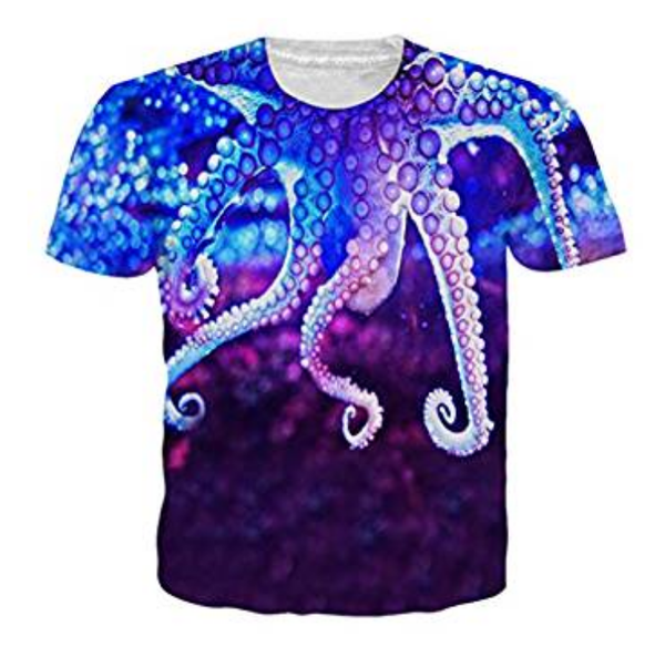 

wholesale-fashion mens/womens summer style ocs funny 3d print casual t-shirt xb043, White;black