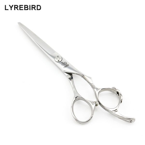 Professionelle Haarschere 6 ZOLL Silber Haarschere Japan 440C Schleifenknotengriff Großhandel 10 TEILE/LOS Lyrebird TOP KLASSE NEU