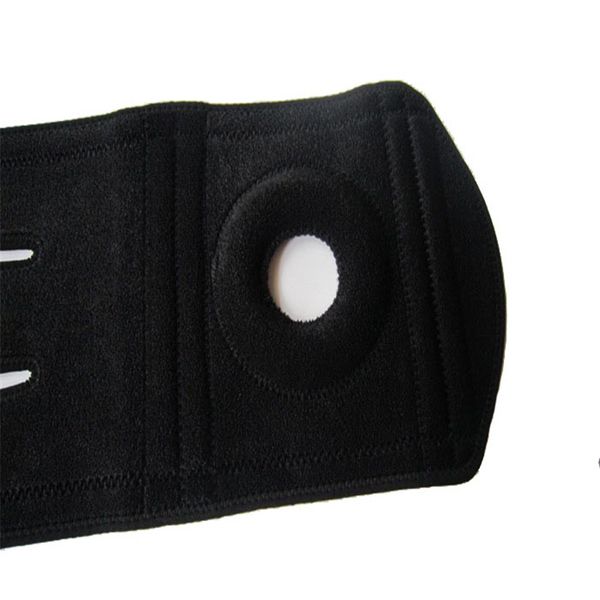 

elastic neoprene patella brace knee belt support fastener adjustable strap 10.1, Black;gray