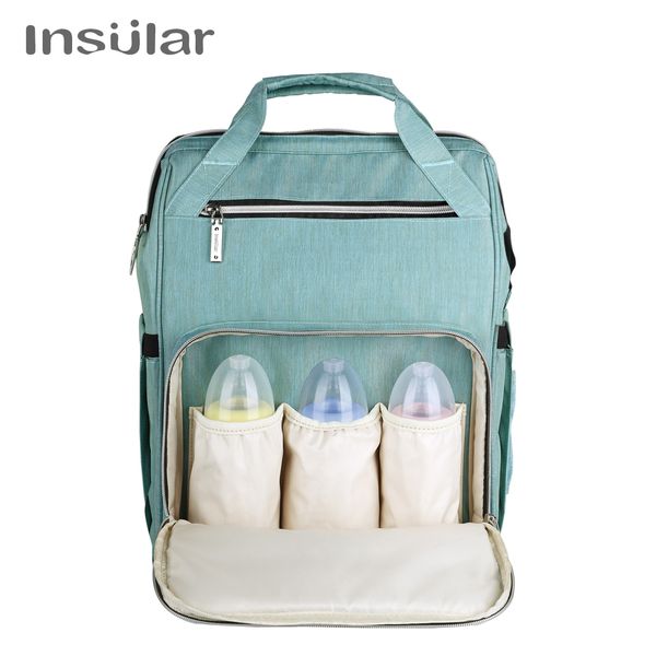 

insular double shoulders large capacity multi-functional waterproof mummy bag mummy travel backpack diaper bag baby stroller