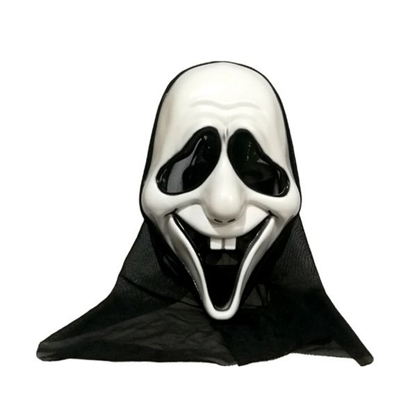 

halloween head mask plastic skull mask skeleton ghost masks for halloween cosplay costume, Silver
