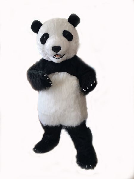 

size new version chinese giant panda mascot costume christmas mascot costume for halloween party event, Red;yellow