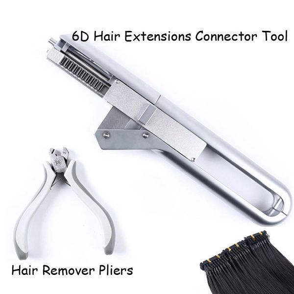

salon recommend equipment 6d machine high-end connector hair styling tools hair remover pliers saving time faster hair extension treatments, Black