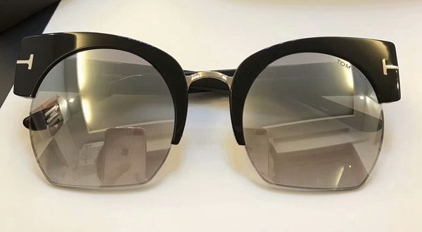 

women dakota tm tf 552 shiny black plastic sunglasses light grey gradient sunglasses with original case, White;black