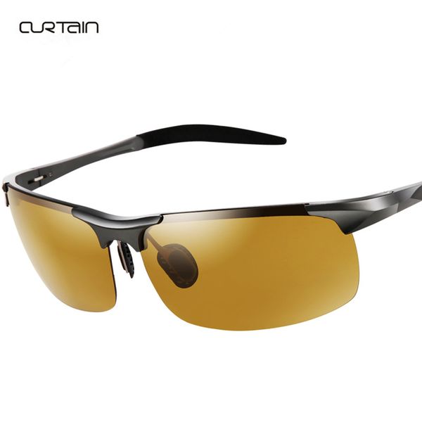 

2018 intelligent change colour night vision polarizing driver's driving glasses day and night men driving sunglasses hd uv400, White;black