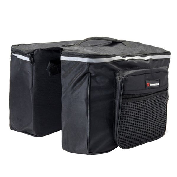 

new 25l black color cycling bicycle bag bike bicicleta carry rear seat trunk bag bike pannier bisiklet aksesuar accessories
