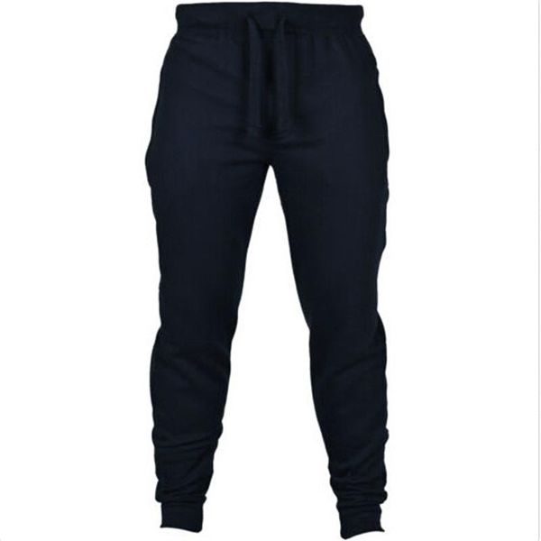 

men's designer pants training joggers for men trousers solid sweatpants jogger loose elastic cotton fitness jogging long pants s-2xl, Black