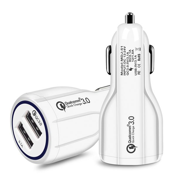 

cell phone chargers 2a 12v 1.2a qc3.0 fast car charge full 2.4a dual usb high charging charger