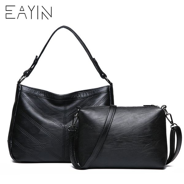 

eayin 2 set women bags casual women's shoulder bag fashion women messenger bags handle tote female bolsos mujer