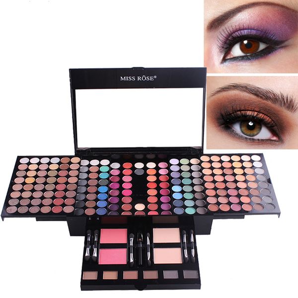 

180 colors blush make up box eyeshadow palette makeup set with brush mirror shrink professional cosmetic case makeup kit shadow