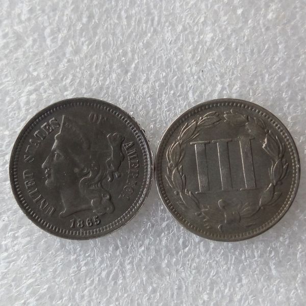 

США 1865 три цента никель монеты копировать монеты украшения дома аксессуары