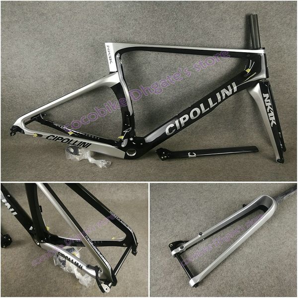 

T1000 3K Glossy Anthracite shiny Cipollini NK1K disc carbon road frames disk With XS/S/M/L/XL BSA/BB30 free shipping
