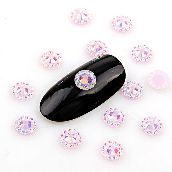 

new fashion 5mm nail resin rhinestone nail art sun flower decoration about 1000pcs 15 kind colors for diy art decorations, Silver;gold