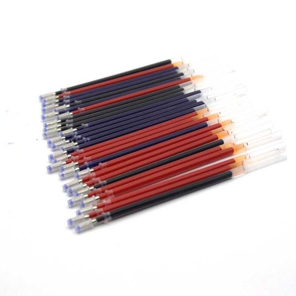 

multiple refills 10 / batch needle 0.5mm pen tip writing, red, black and blue ink students' favorite stationery gift diy refill, Black;red