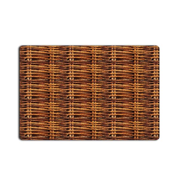 

rattan column themed entryway doormat anti-slip rug simple drying mat