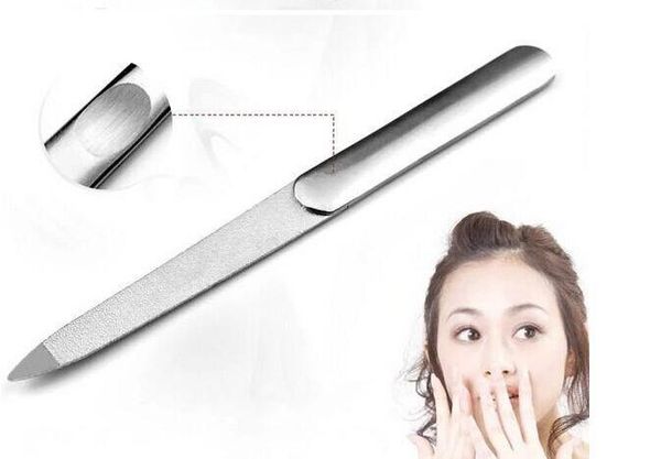 

stainless steel double nail file buffer nail art buffer file for manicure uv polish tool nail file