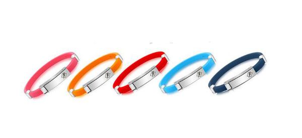 Sport-Metall-Silikon-Armband, Balance-Energie-Anion-Silikon-Armband