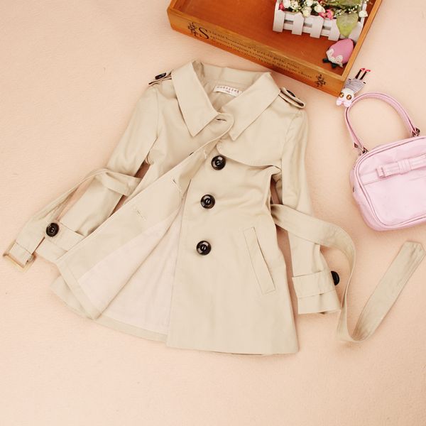 

2018 autumn trench coat for girls clothes children clothing cotton double-breasted jacket kids clothes windbreaker girls 2-16y, Camo