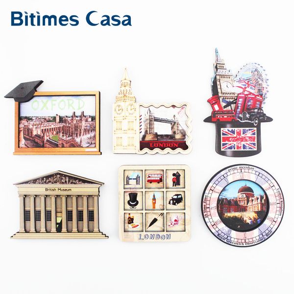 

bitimes uk culture 3d refrigerator fridge magnets mdf british museum oxford university greenwich travel souvenir england