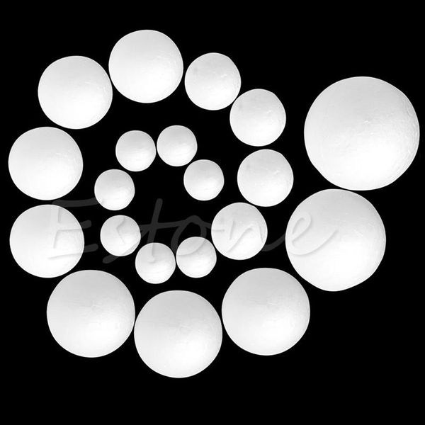 

50pcs modelling polystyrene styrofoam foam ball creative diy material round 2/3/4/5/6/8 cm jul18_25