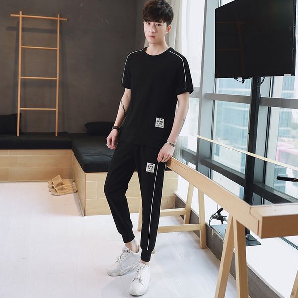 

bormandick men sport suits running sets men jogging fitness training suits running sport tracksuit mens gym sets kxp18 d86 48-2, Gray