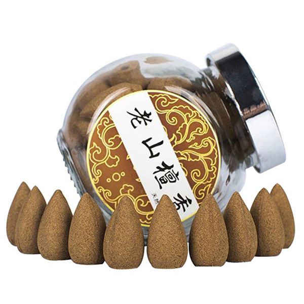 

35pcs sandalwood ebony agilawood natural fragrance smoke backflow incense cones
