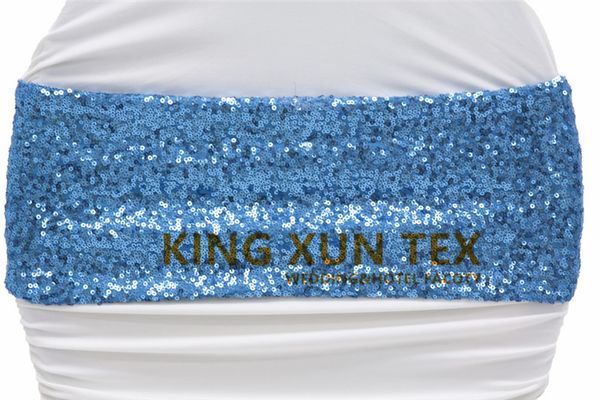 

wholesale price all sequin chair band \ chair sash for chair cover decoration ing