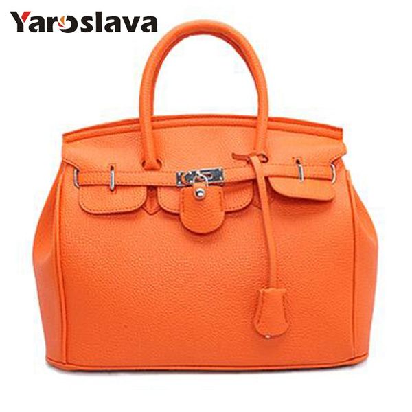 

2018 new ladie handbag litchi pattern package platinum bag fa hionable woman bag pu leater me enger ll665