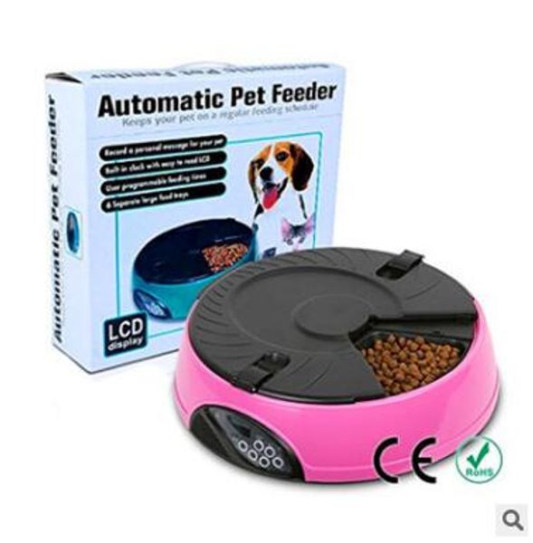 2020 6 Trays Feeder Meal Smart Automatic Pet Feeder Lcd Display