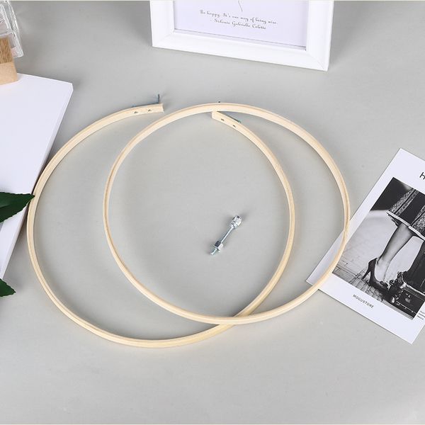 

bamboo frame embroidery hoop ring diy needlecraft cross stitch machine round loop hand household sewing tools sewing accessories, Black
