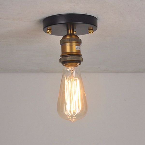 

vintage ceiling light flush mounted ceiling lamp e27 metal light fixture for kitchen bedroom hallway cafe bar home lighting