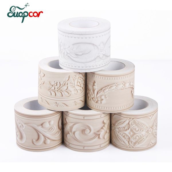 

10cmx5m Bathroom waterproof stickers Self adhesive borders waist lines Wall Sticker Home Decor Decal Art wallpaper border