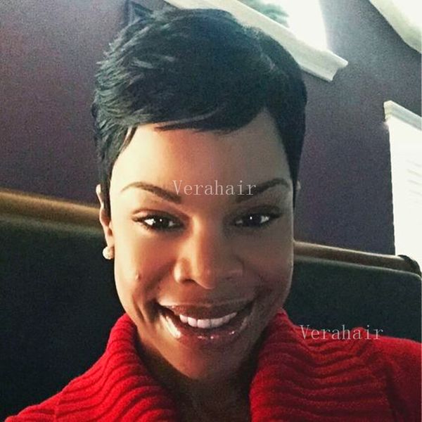 

Новые человеческие волосы детские вырезать парики для чернокожих женщин кружева