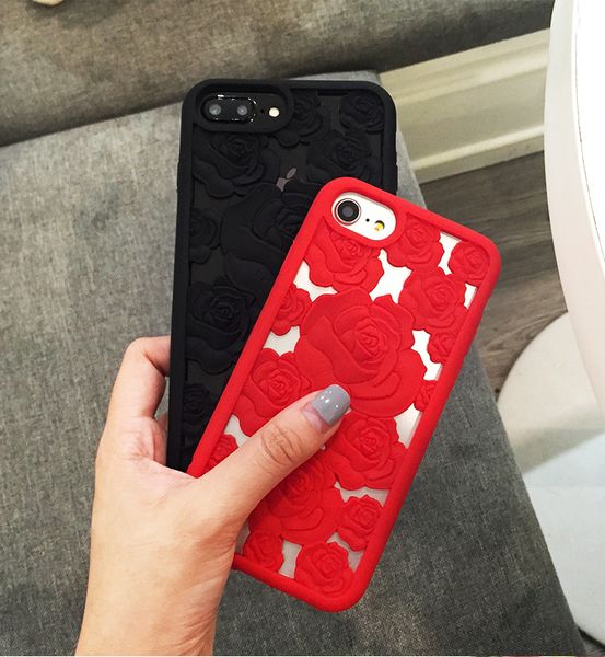 

factory sell for oppo r9s hollow out case rose flower silicone mobile dissipate heat case chinoiserie style hollow out case