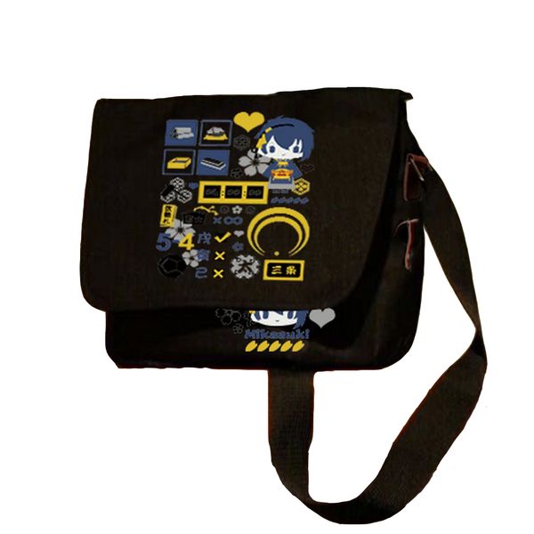 

meancat japanese anime characters touken ranbu online cartoon souvenir schoolbag single shoulder messenger bags