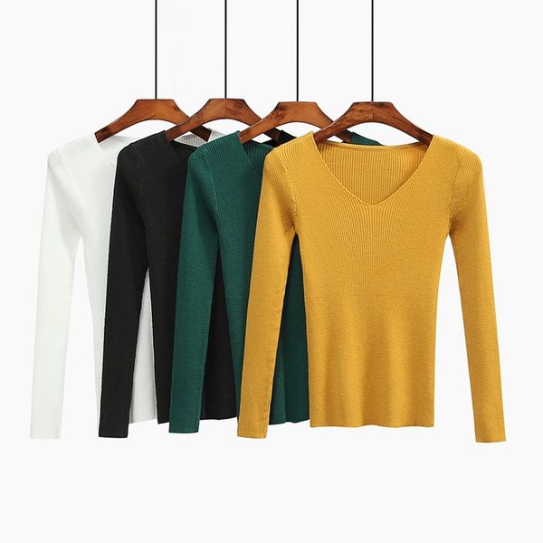 

new pullovers cashmere sweater jumpers ladie v-neck sweater women 8sw044, White;black