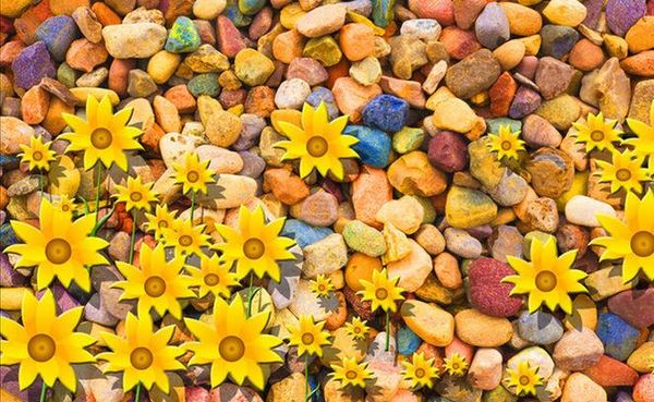 

wall panel wallpaper flower abstract color stone wall background home decor living room wall covering