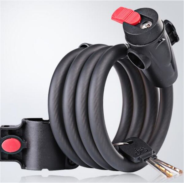 

wheel up bicycle 5 letters code lock anti theft lock for mtb road password steel wire security bike 1.2m 1.5m 1.8m